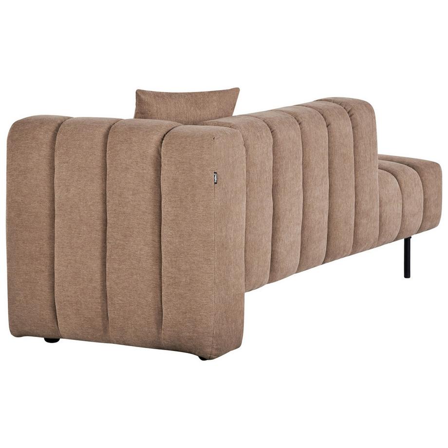 Beliani Chaise longue côté droit en Tissu Glamour LANNILS  
