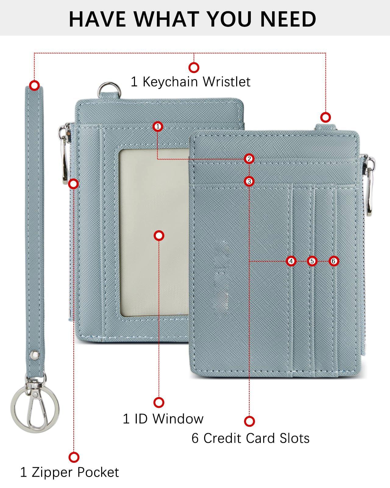 Only-bags.store Kleines PU Leder Kreditkartenetui RFID Schutz Portemonnaie  