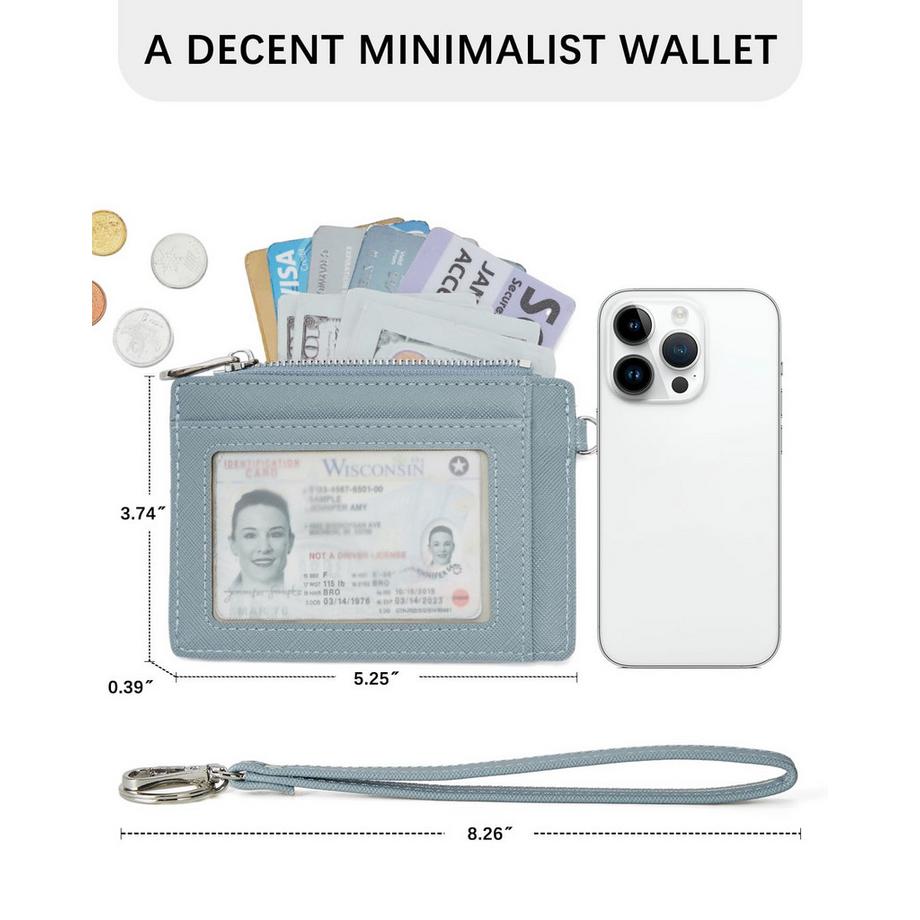 Only-bags.store Portacarte di Credito Piccolo in Pelle PU Protezione RFID Portafoglio  