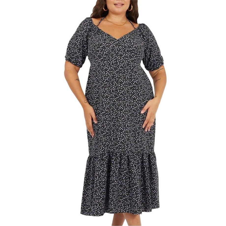 Robe Milongue Manches Courtes Motiftyle À Pois