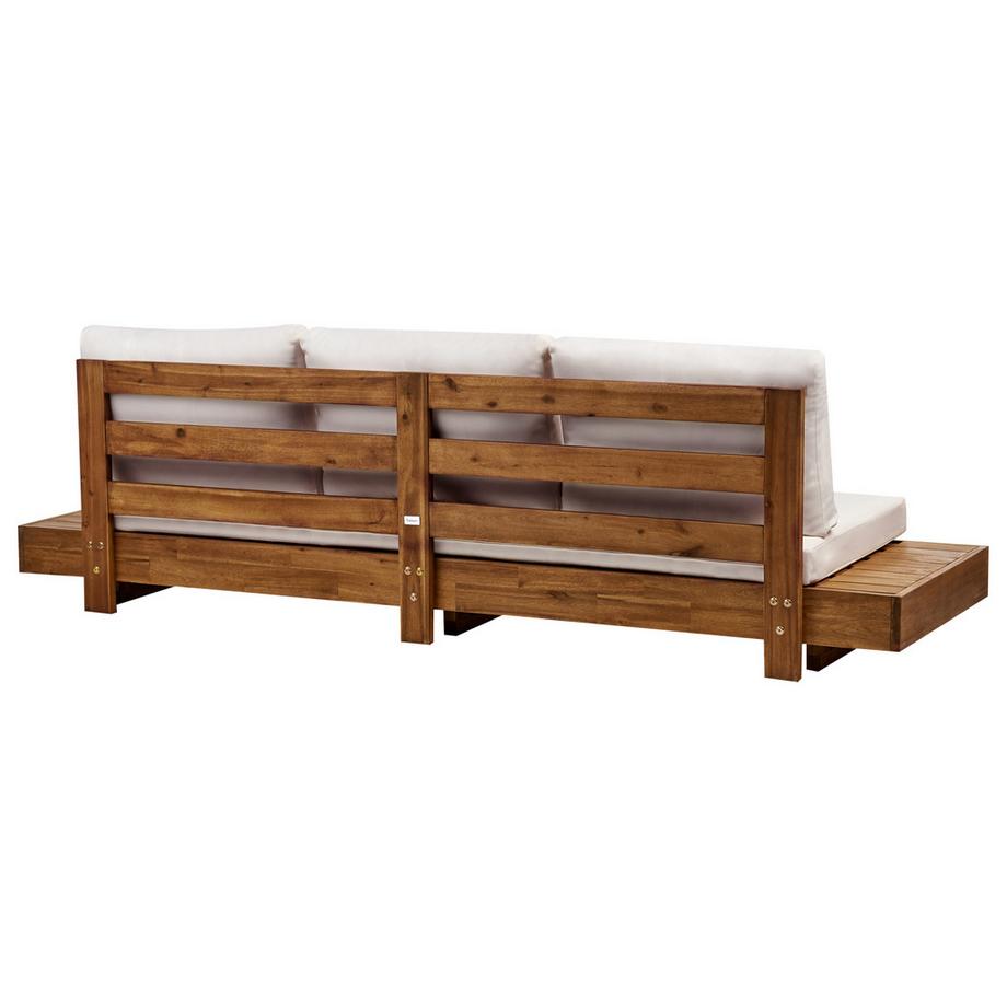 Beliani Divano 3 posti en Legno d'acacia certificato  MARETTIMO  