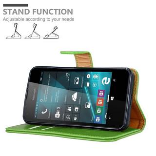 Cadorabo  Housse compatible avec Nokia Lumia 550 - Coque de protection avec fermeture magnétique, fonction de support et compartiment pour carte 