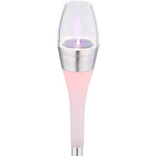 mutoni Lampe solaire en acier inoxydable 2xLED  