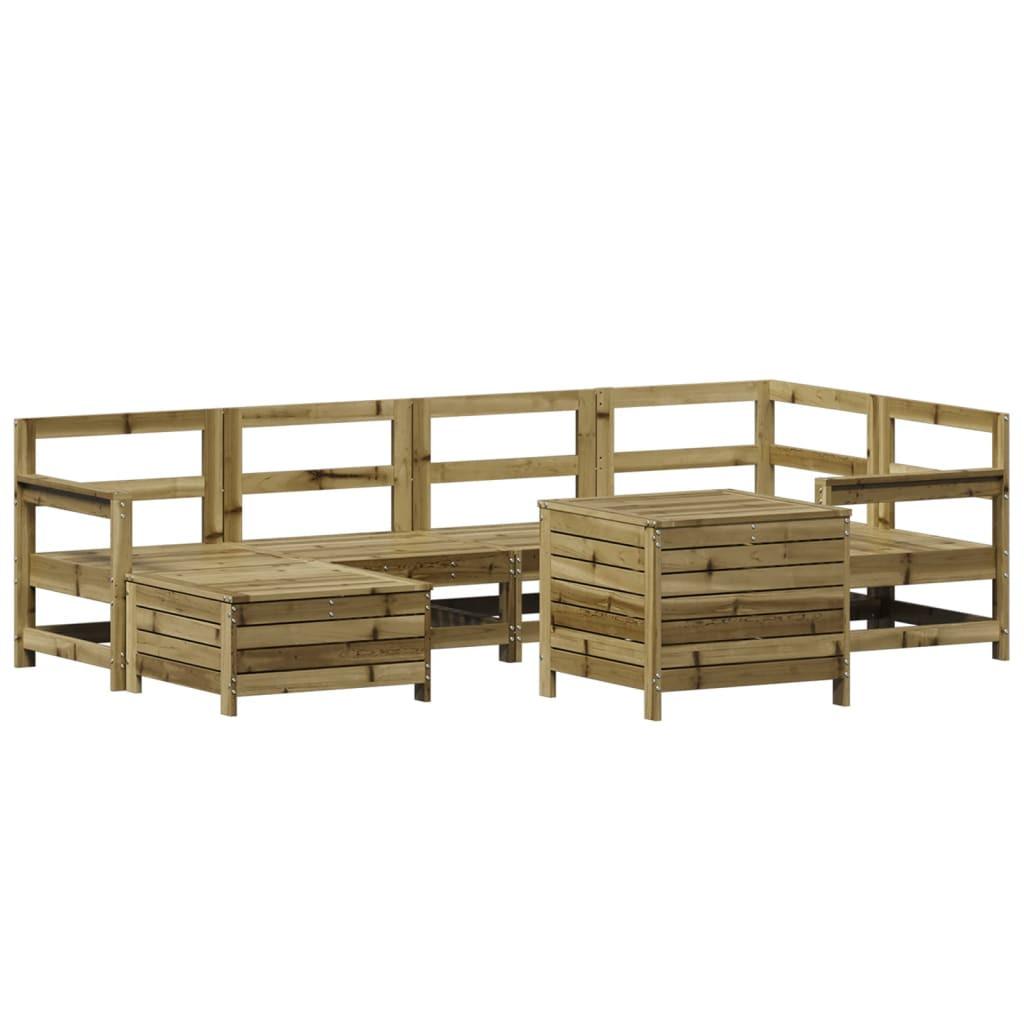 VidaXL set divano da giardino Legno di pino impregnato  