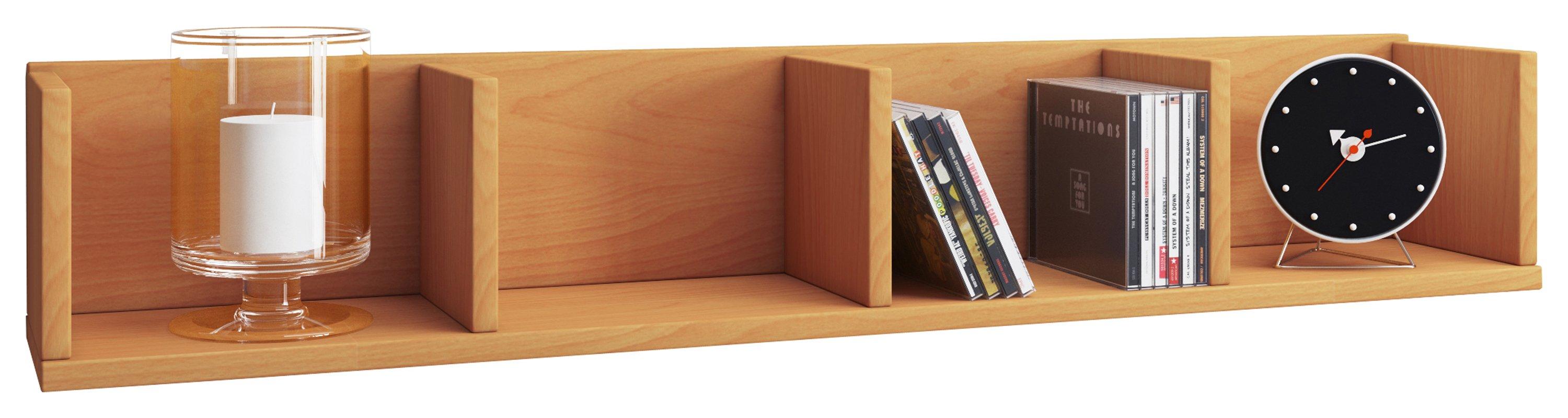 VCM Holzregal hängend | platzsparendes Regal | Maße: H. 15 x B. 97 x T. 17 cm | Elegantes Regal hängend | Aufbewahrungsregal | Bücherregal | Wandboard -  