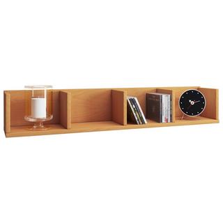 VCM Holzregal hängend | platzsparendes Regal | Maße: H. 15 x B. 97 x T. 17 cm | Elegantes Regal hängend | Aufbewahrungsregal | Bücherregal | Wandboard -  