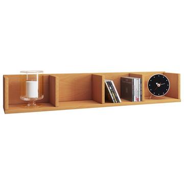 Holzregal hängend | platzsparendes Regal | Maße: H. 15 x B. 97 x T. 17 cm | Elegantes Regal hängend | Aufbewahrungsregal | Bücherregal | Wandboard -