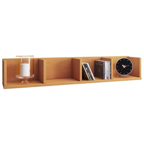 VCM Holzregal hängend | platzsparendes Regal | Maße: H. 15 x B. 97 x T. 17 cm | Elegantes Regal hängend | Aufbewahrungsregal | Bücherregal | Wandboard -  