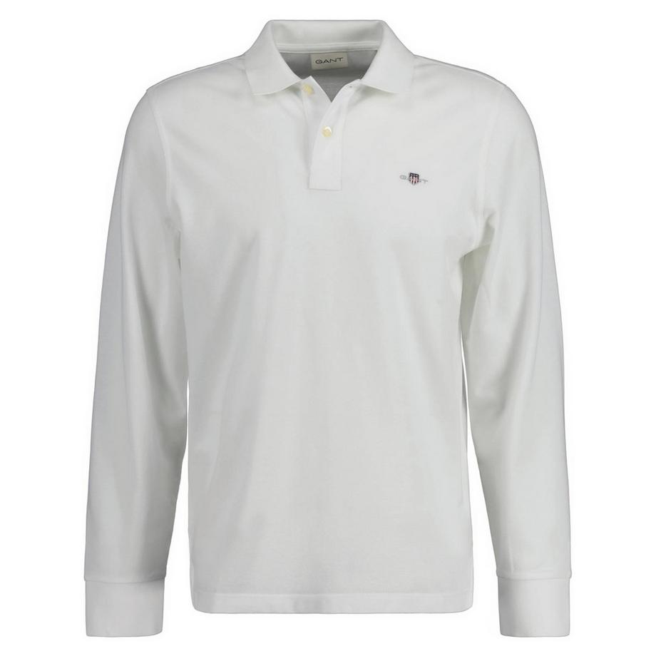 Poloshirt  Bequem sitzend-Regular Shield Longsleeve Pique Rugger