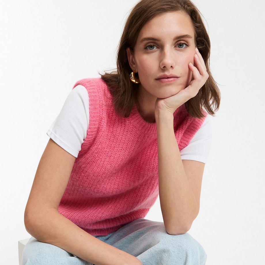 La Redoute Collections Pullunder aus Alpaka-Mischgarn  