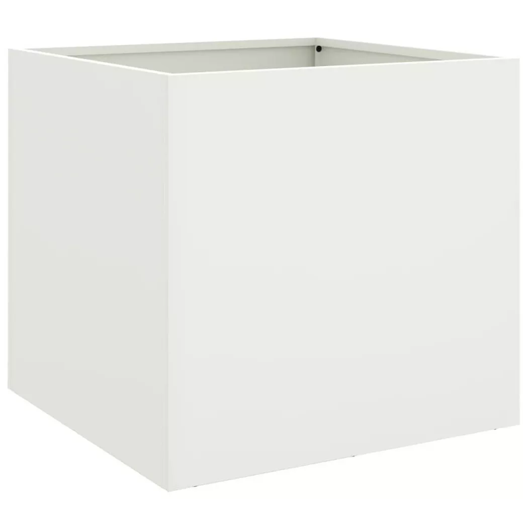 VidaXL - Jardinière acier, One Size, Blanc