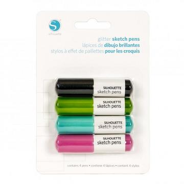 Silhouette SILH-PEN-GL Marker 4 Stück(e) Schwarz, Blau, Grün, Pink