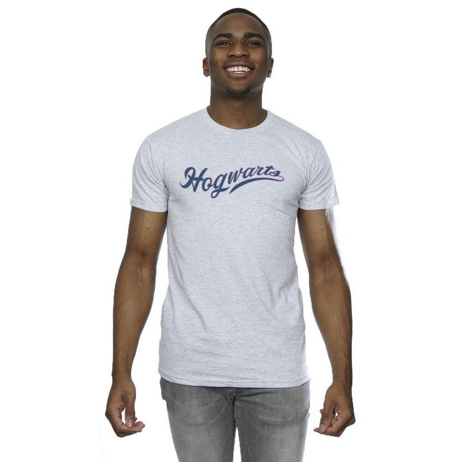 HARRY-POTTER T-shirt Logo Hogwarts Script  