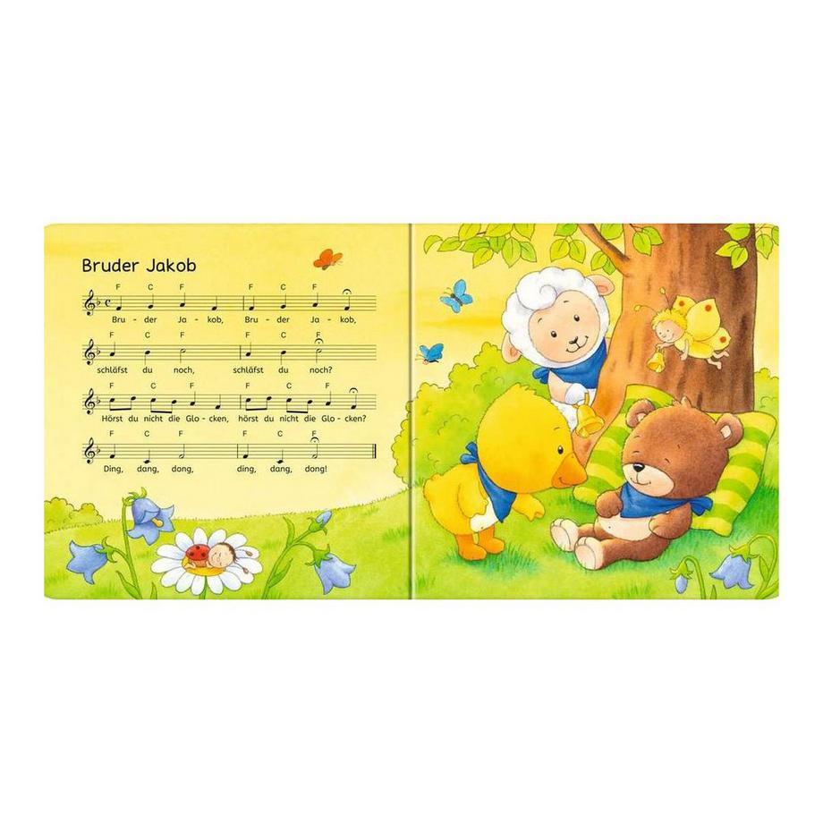 ministeps: Hör rein, sing mit! Erste Kinderlieder zum Anhören: Soundbuch ab 1 Jahr, Spielbuch, Bilderbuch Volksgut; Dal Lago, Gabriele (Illustrationen) Couverture rigide 