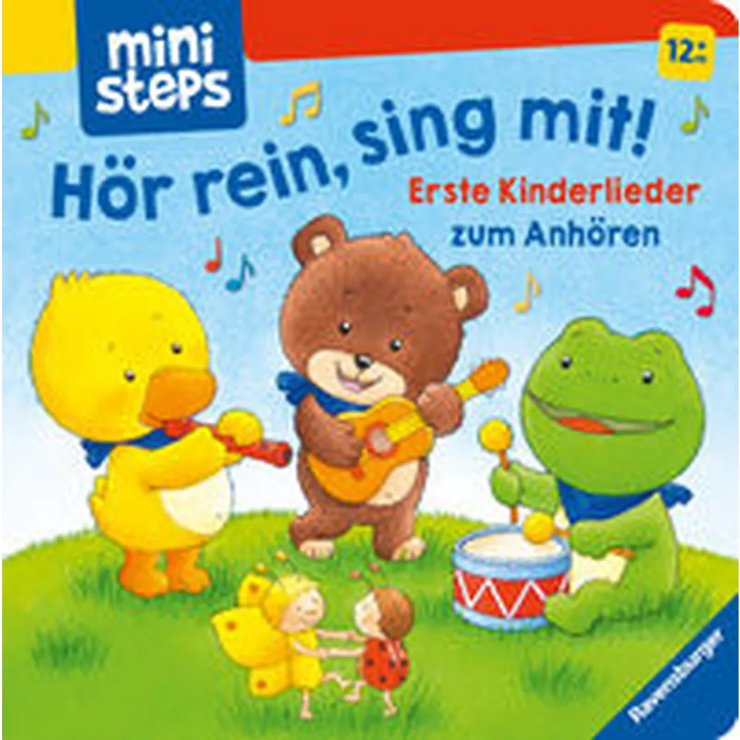 Ravensburger - ministeps: Hör rein, sing mit! Erste Kinderlieder zum Anhören: Soundbuch ab 1 Jahr, Spielbuch, Bilderbuch, Volksgut; Dal Lago, Gabriele (Illustrationen)