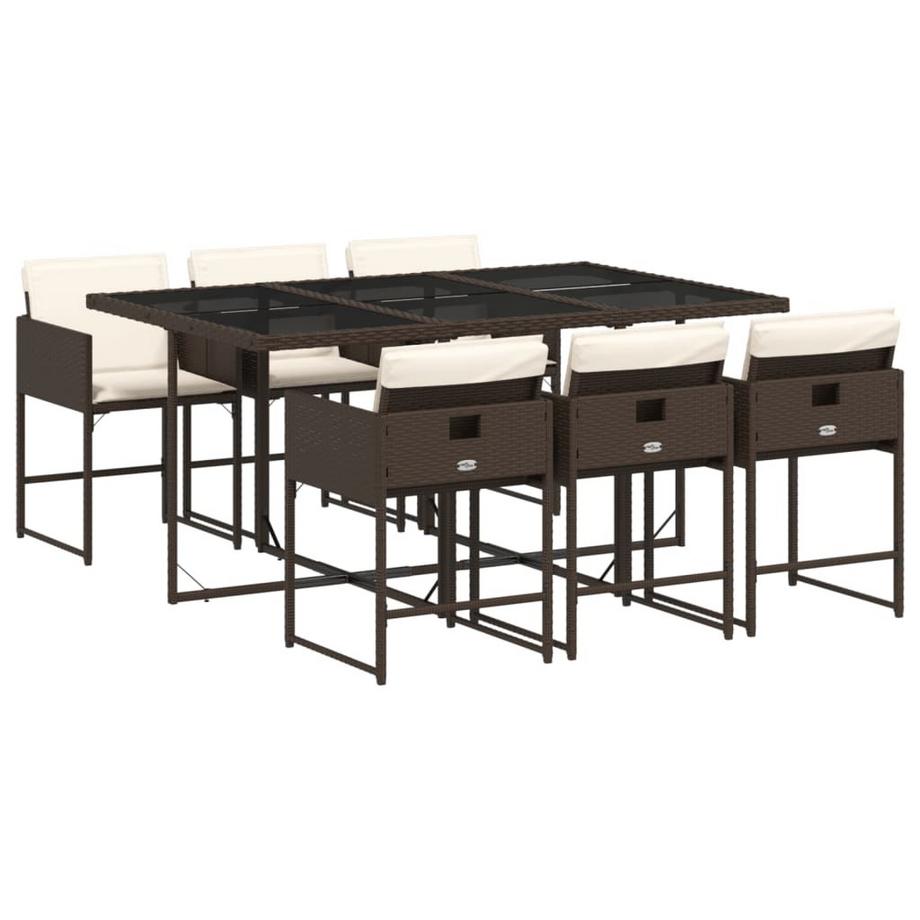 Garten essgruppe poly-rattan