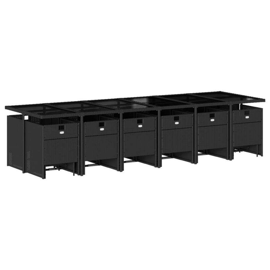 VidaXL set da pranzo da giardino Polirattan  