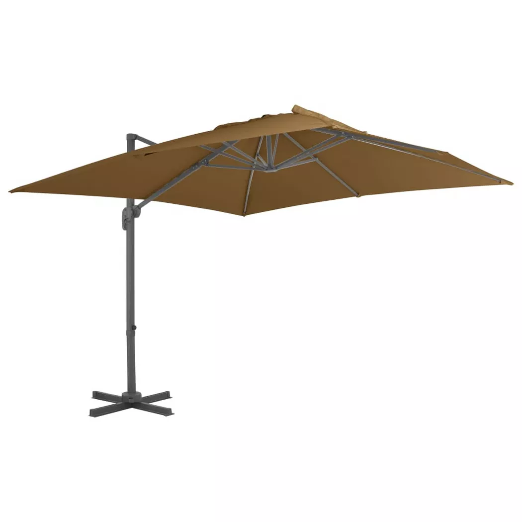 VidaXL - Parasol de jardin en porte-à-faux, One Size, Beige