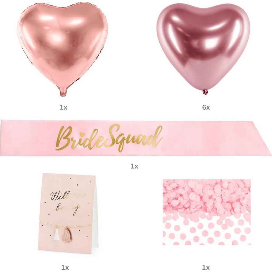 PartyDeco  Partyset Bride Squad Mix Stück 