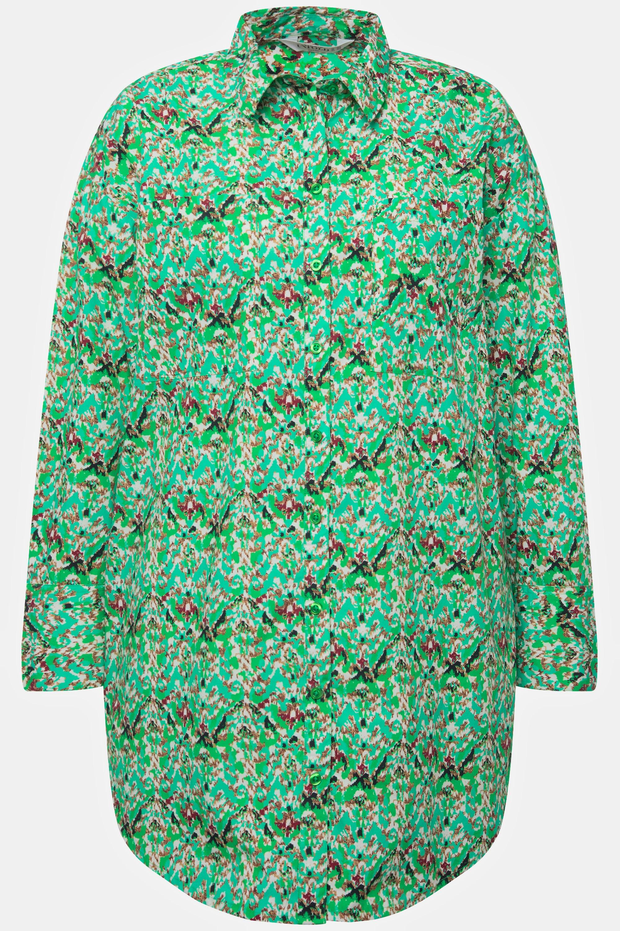 Studio Untold Chemisier Oversized Imprimé Tribal  