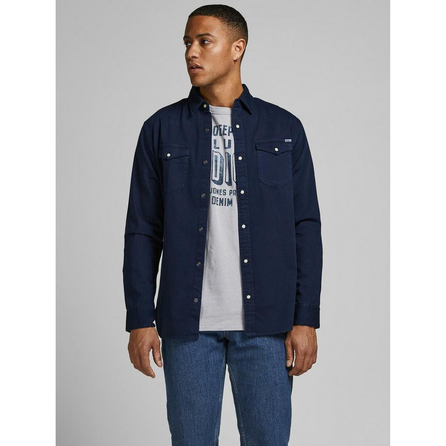 JACK & JONES Sheridan Regular Fit Chemise en Jean Manches Longues  