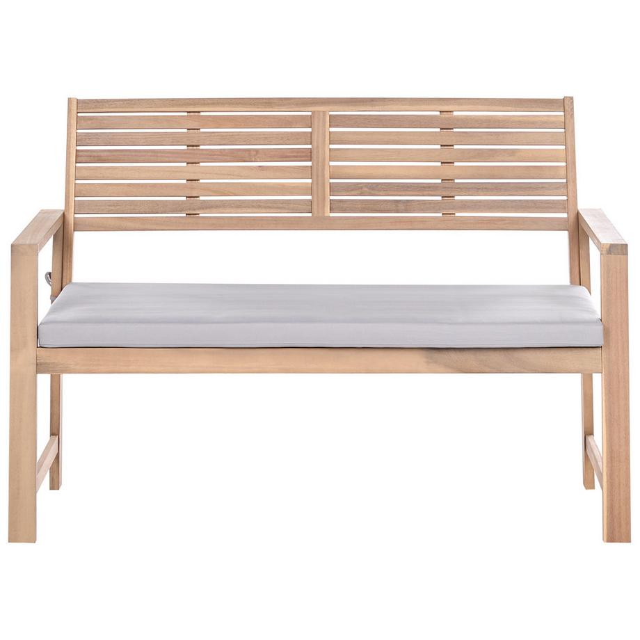 Beliani Ensemble de salon avec table en Bois d'acacia certifié Rustique FIAMES  