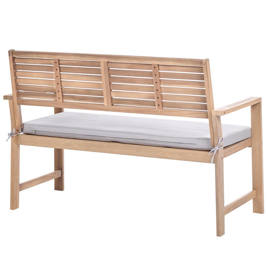 Beliani Ensemble de salon avec table en Bois d'acacia certifié Rustique FIAMES  