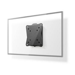 Nedis  Support mural fixe pour TV | 13-27" | Poids maximum de l'écran supporté : 30kg | Distance minimum au mur : 20mm | Acier | Noir 