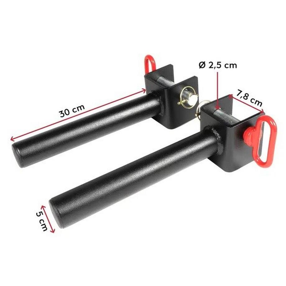 GladiatorFit  33cm Ø 50mm Stahlscheibenhalter für Racks (Satz von 2) 