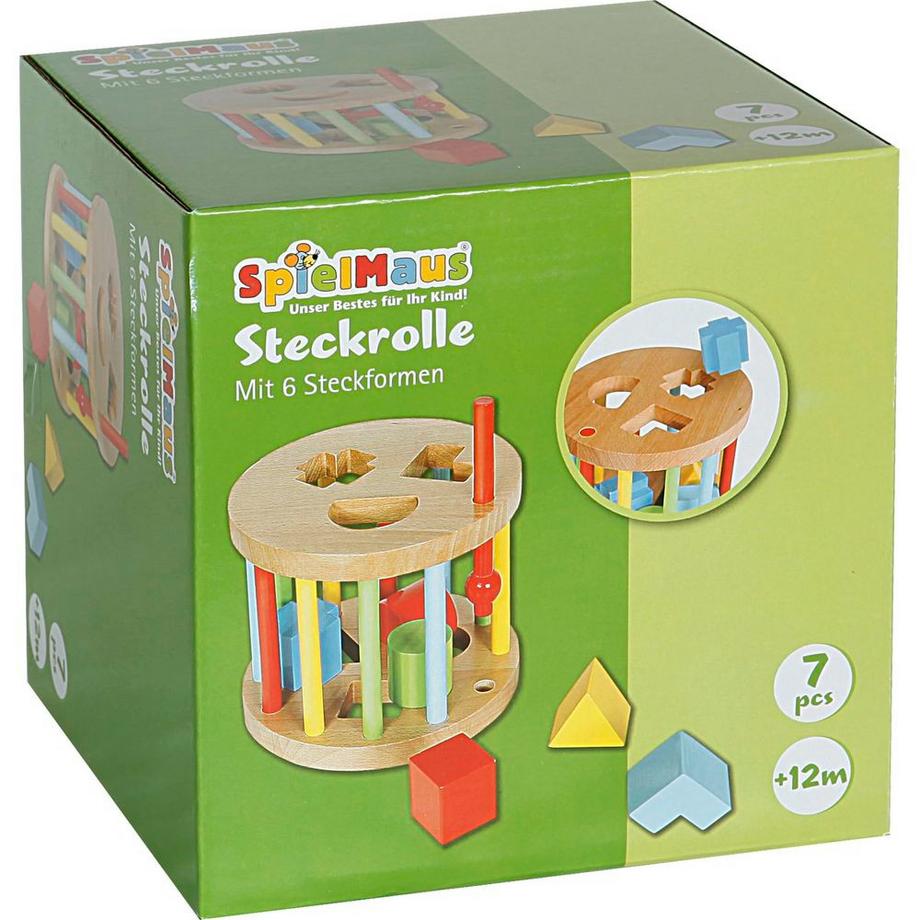 SpielMaus  Steckbox rund 6 Steine 