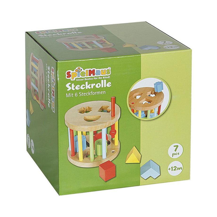 SpielMaus  Steckbox rund 6 Steine 