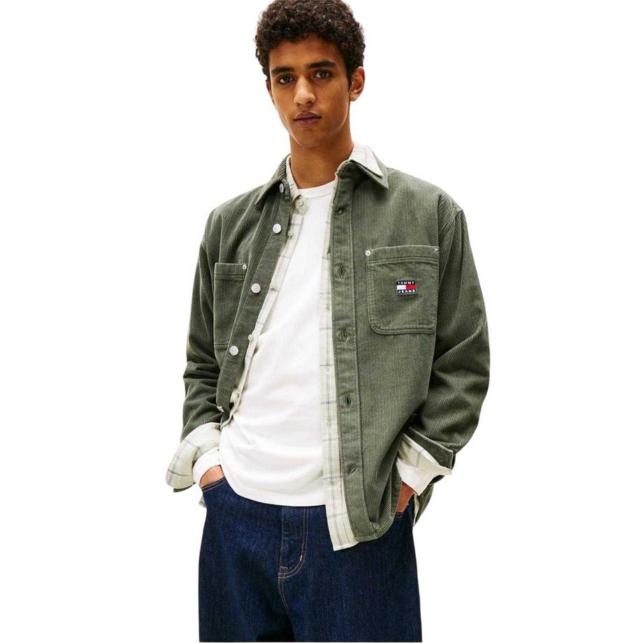 TOMMY JEANS Sopra Camicia in Velluto a Coste  