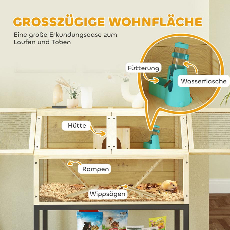 PawHut  Zwerghamsterkäfig 