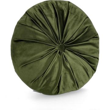 Coussin Artemis vert olive rond 40