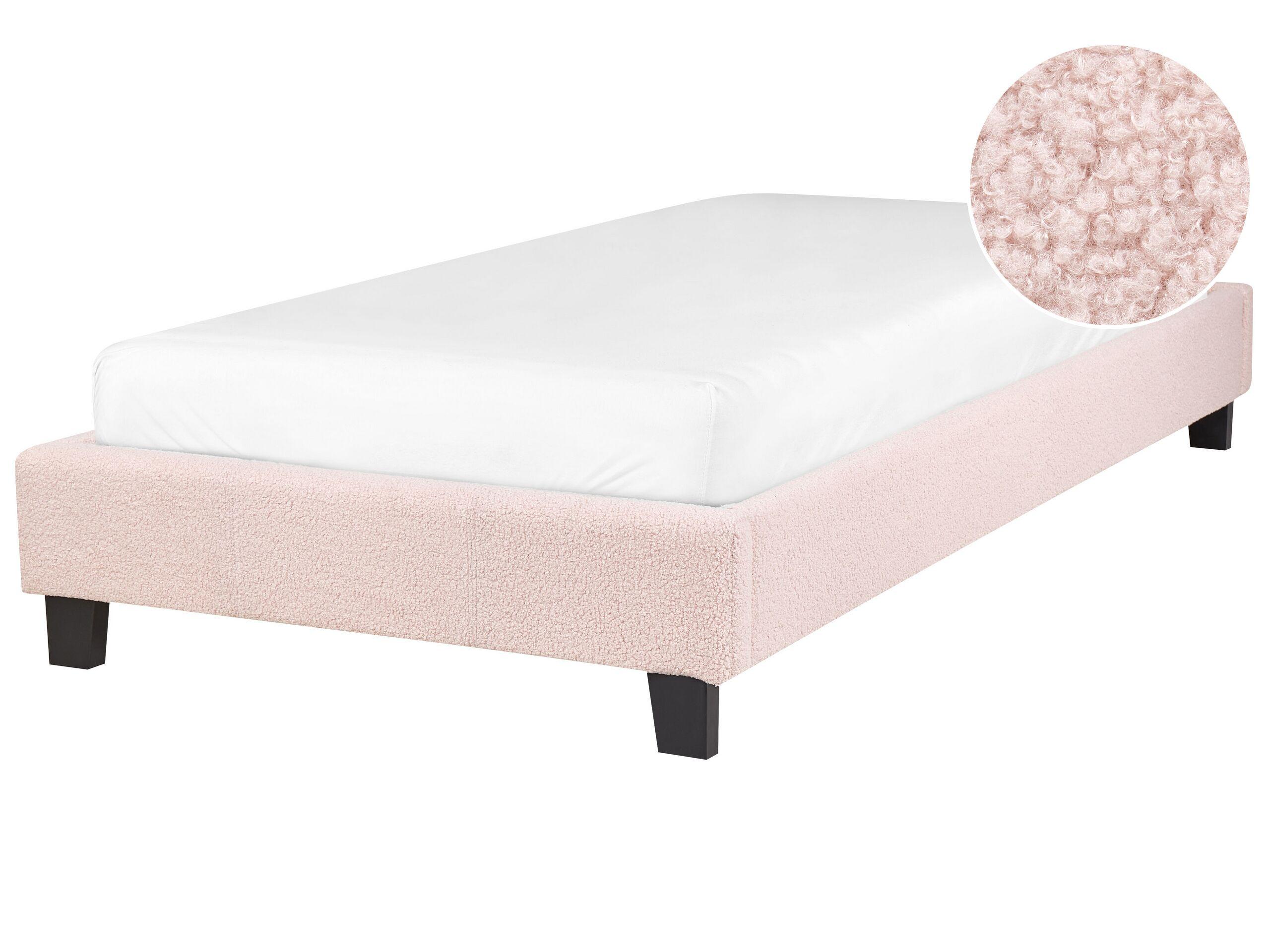 Beliani Letto en Bouclé Scandinavo ROANNE  