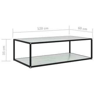 VidaXL Table basse verre  