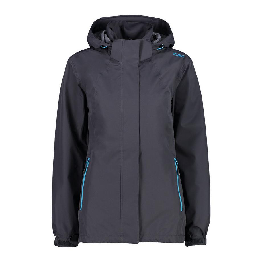 giacca impermeabile con cappuccio e ventilazione