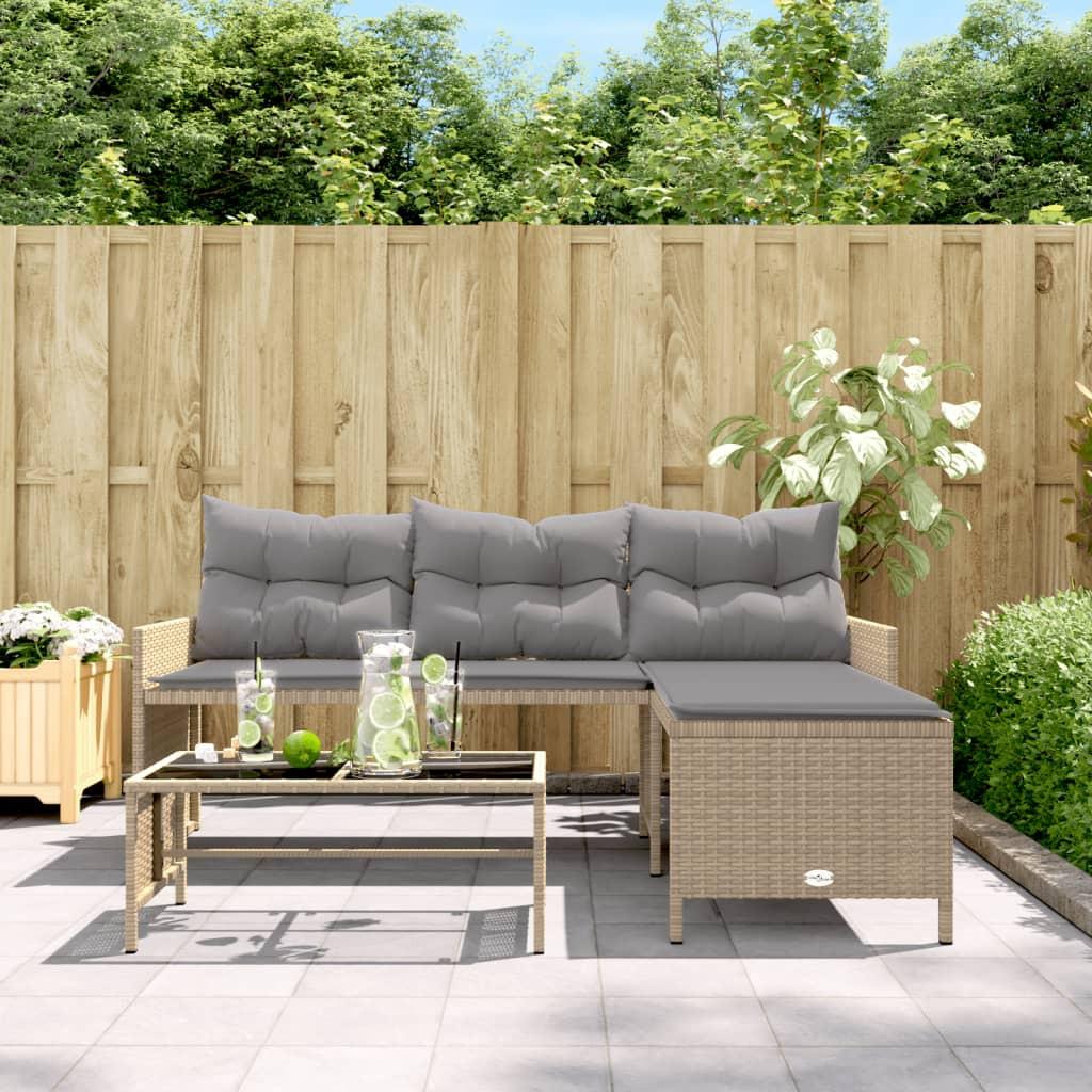 VidaXL Gartensofa poly-rattan  