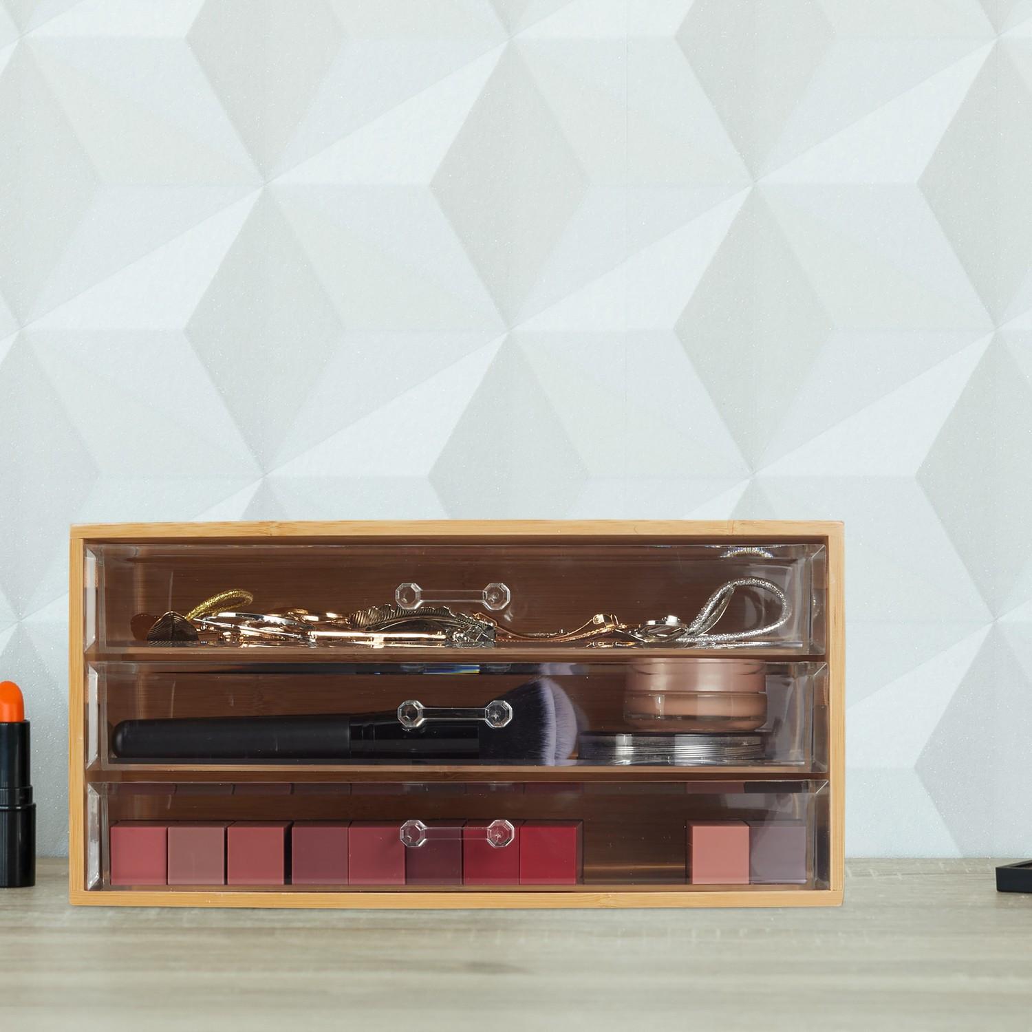 Northix  Bambus-Make-up-Organizer 