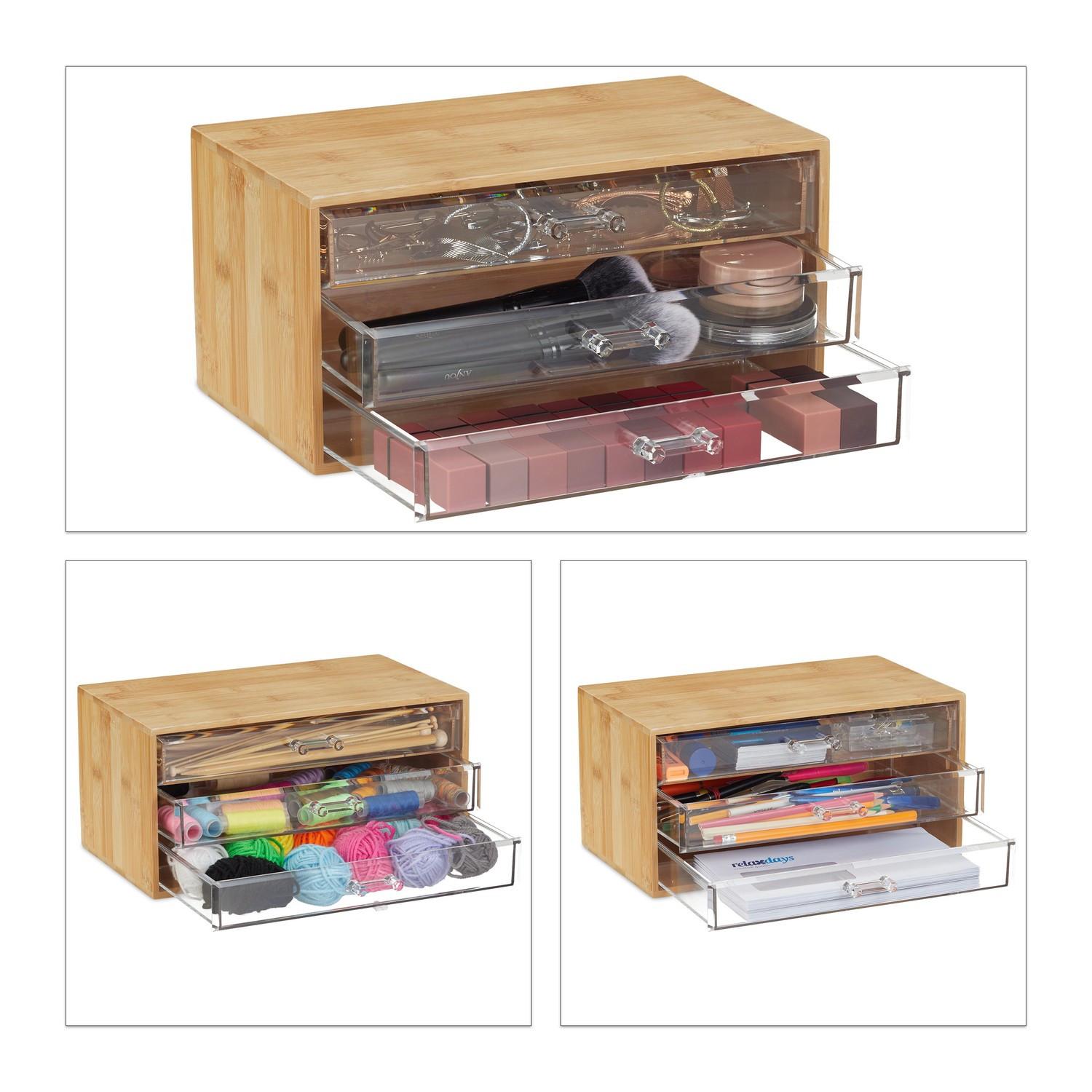Northix  Bambus-Make-up-Organizer 