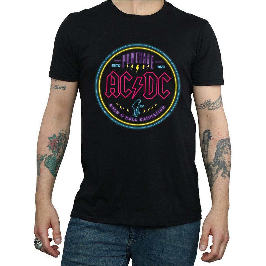AC/DC ACDC Powerage Neon Logo T-Shirt  