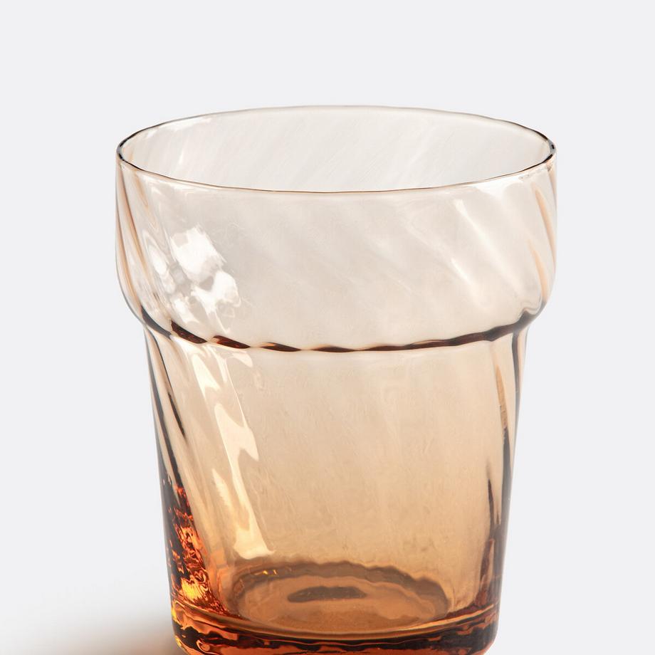 La Redoute Intérieurs Lot de 4 verres à eau colorés torsadés  