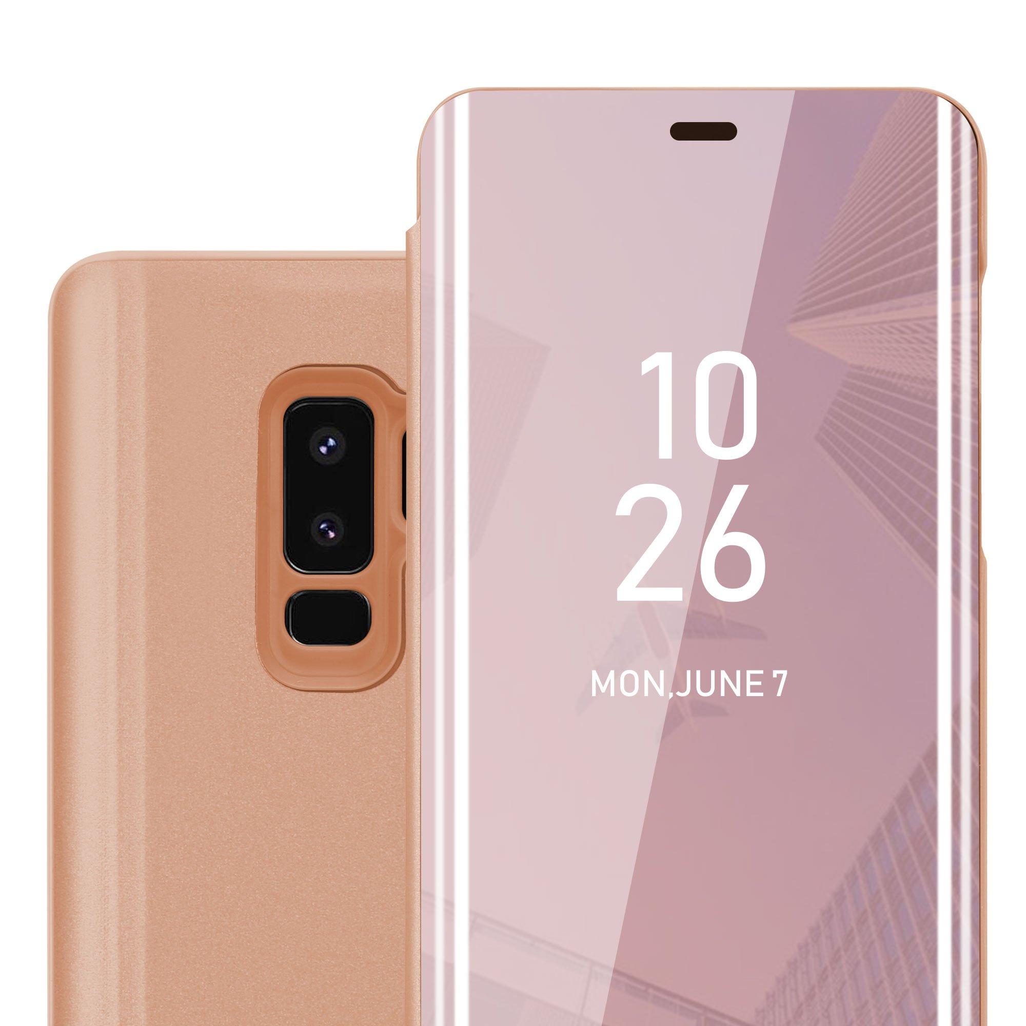 Cadorabo  Hülle für Samsung Galaxy S9 PLUS Spiegel Standfunktion 360 Grad Schutz 