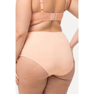 Ulla Popken  Culotte maxi sculptante taille haute, large taille en mesh et effet cache-cœur 