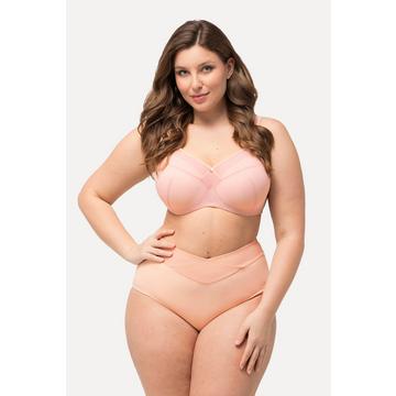 Culotte maxi sculptante taille haute, large taille en mesh et effet cache-cœur