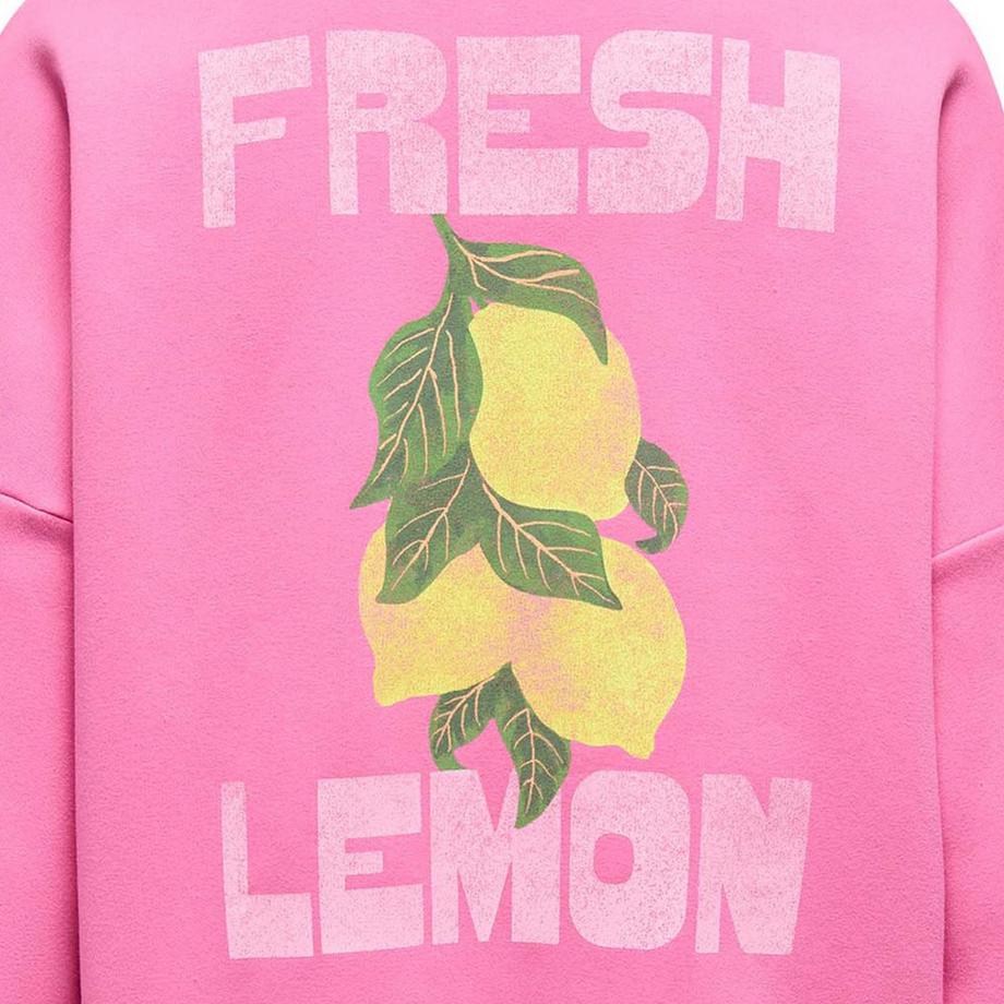 ONLY Liny O-Neck Print Sweat-shirt Coupe Ample  