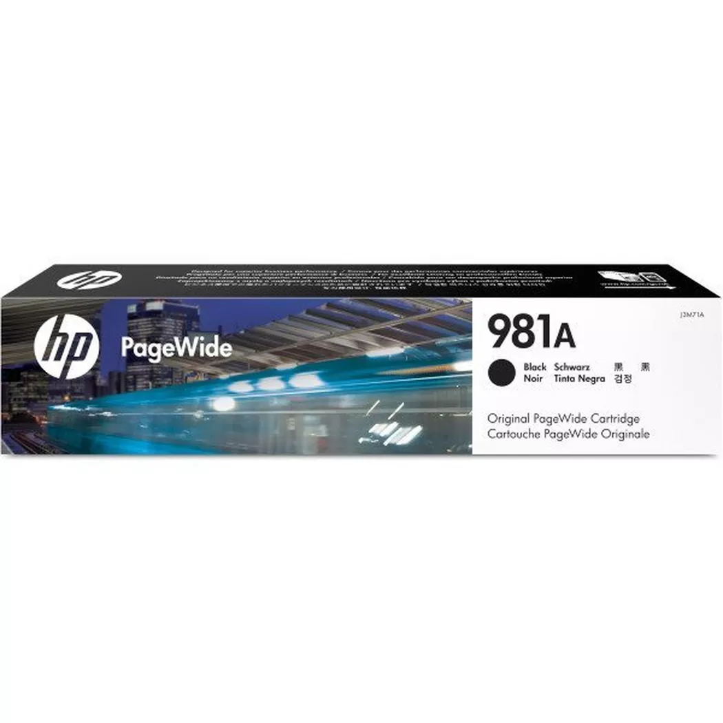Hewlett-Packard – HP Tintenpatrone 981A schwarz J3M71A PW Enterprise 556 6000 S., One Size