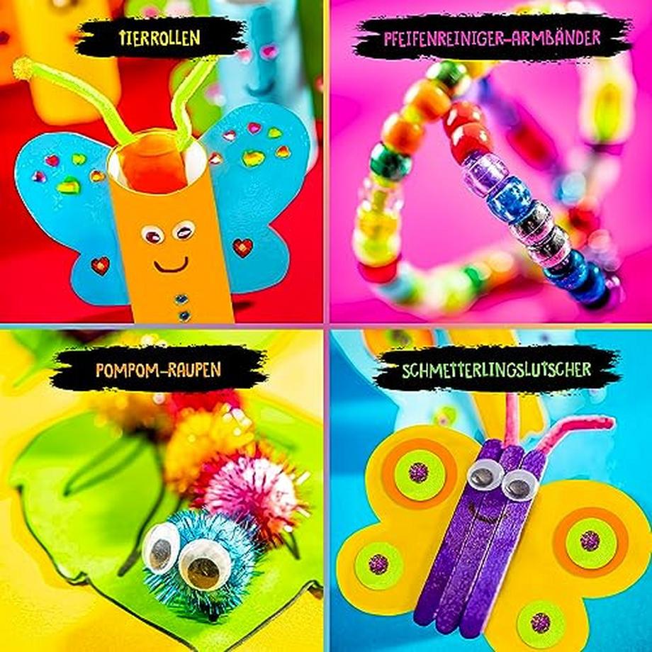 Activity-board  Bastelset, über 200 lustige Kunst- und Bastelutensilien zur Herstellung von Schleim und Bastelkunst, ultimatives Bastelset für kreative Kinder 