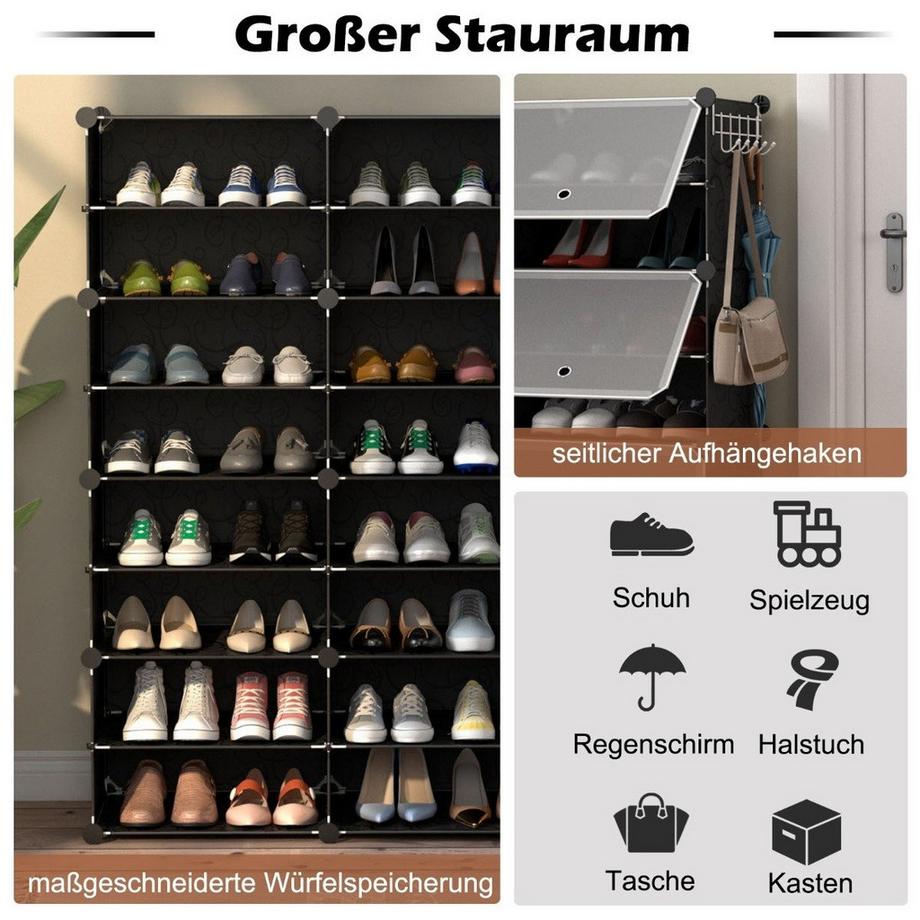 Northix Scarpiera espandibile, 12 scomparti  