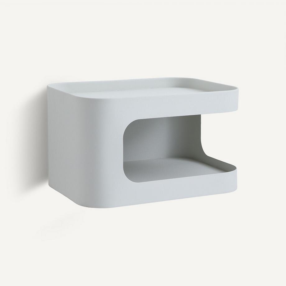 Chevet mural en acier 1 niche